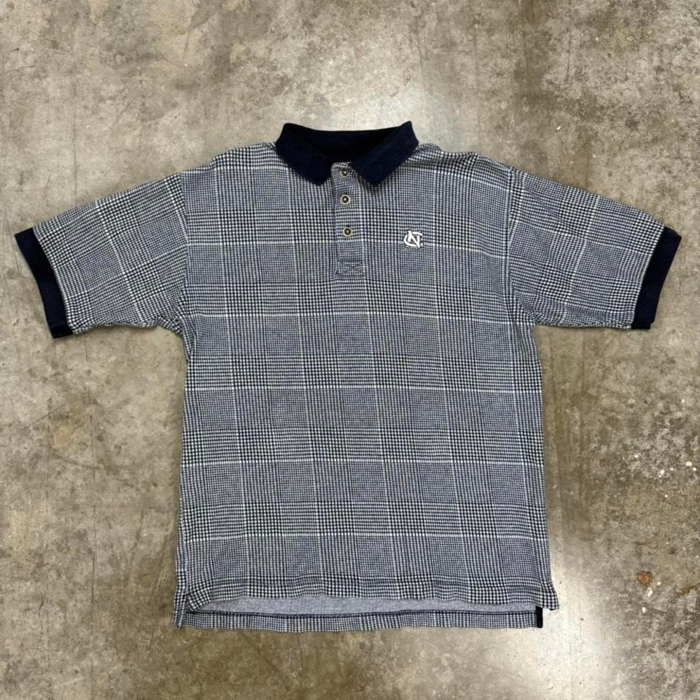 Vintage Navy Blue North Carolina University‎ Polo Size L
